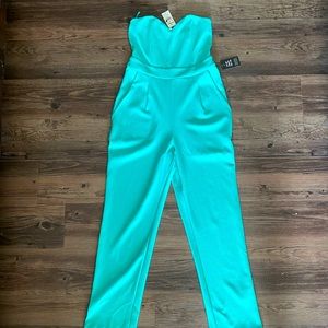 EXPRESS Teal jumpsuit Size 0